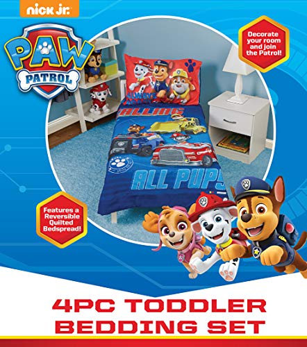 Paw Patrol Calling All Pups Toddler Bedding Set - 4-Piece Paw Patrol Calling All Pups Toddler Bedding Set - 4-Piece